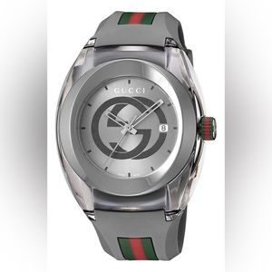 Gucci Men's Rubber Strap Wrist Watch, 46mm